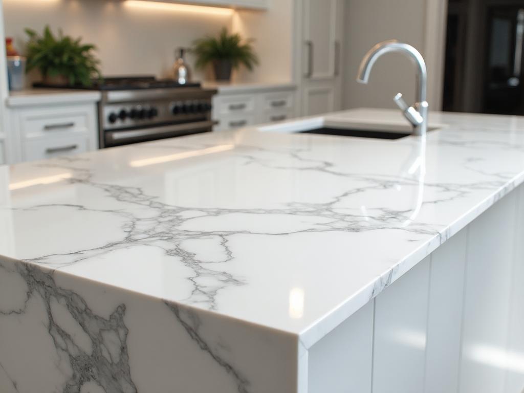 Premium quartz kitchen countertop